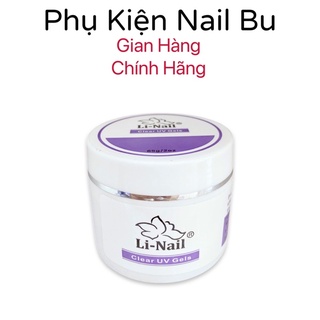 Gel clear li nail, gel đắp móng siêu đặc, không nóng, 65gram, 20 gram
