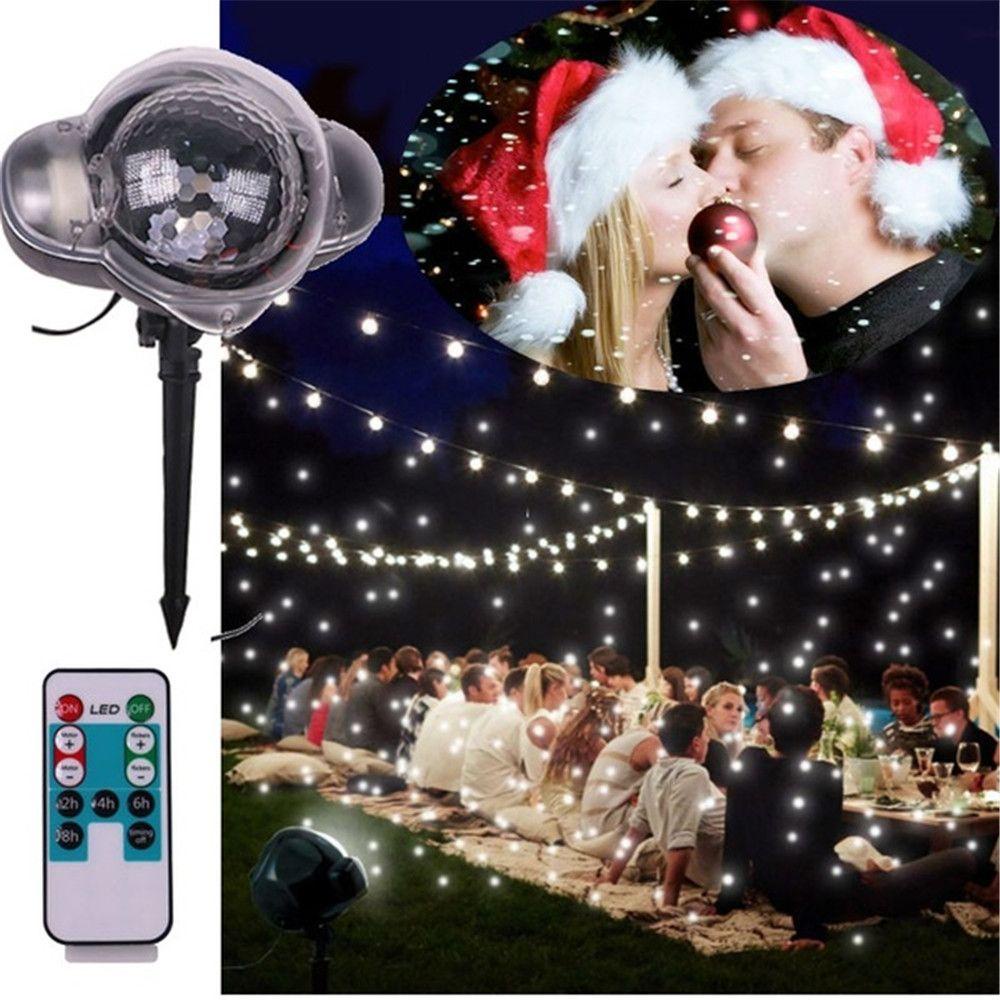 Đèn LED Chiếu Hình Tuyết Zaijie 24 Dùng Trang Trí Giáng Sinh