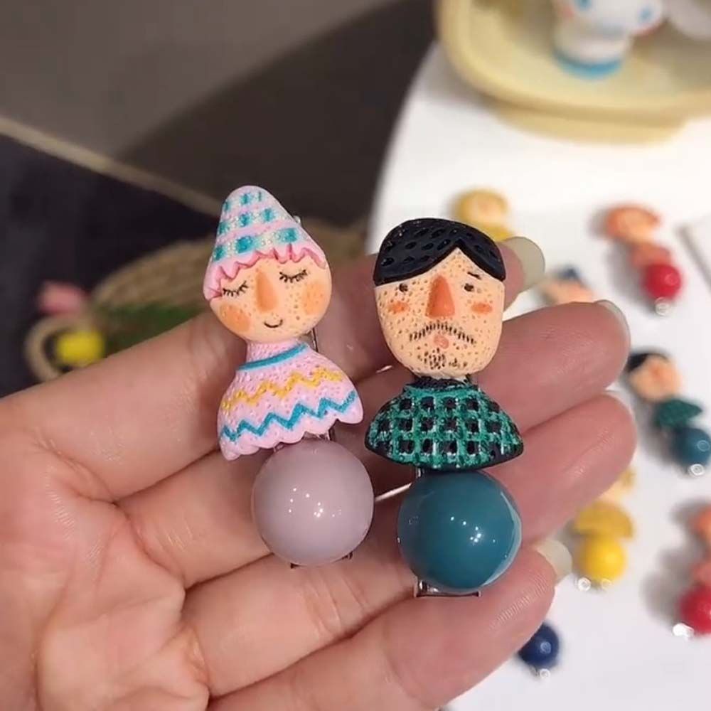 Kẹp Tóc Mái Kiểu Hoạt Hình Dễ Thương Phong Cách Hàn Quốc Cho Nữ