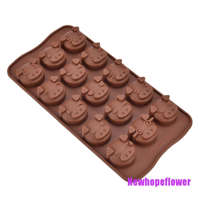 Khuôn Silicone Hình Chú Heo Đáng Yêu