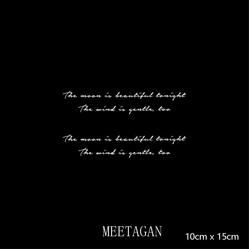 【MEET Magic Tattoo】Hình xăm tạm thời chống thấm nước cỡ 10x15cm giữ màu 15 ngày L-010