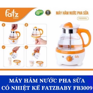 BH 12 tháng - Máy hâm nước pha sữa 600ml có đồng hồ đo nhiệt độ Fatzbaby FB3009SL