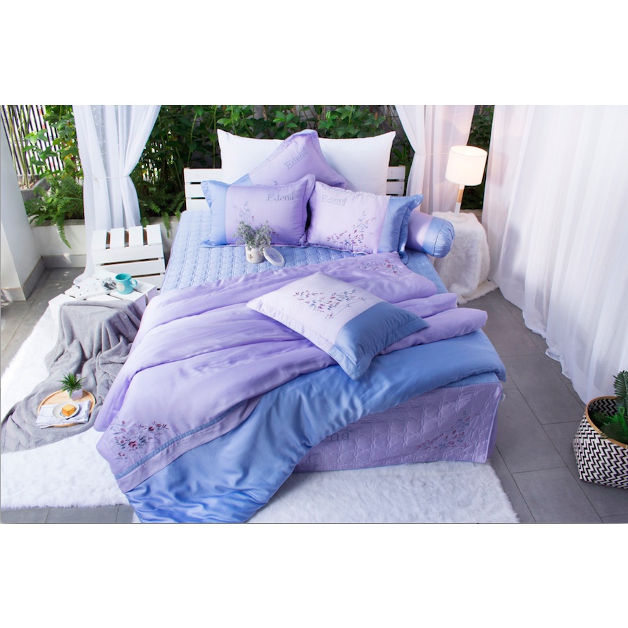 Bộ ga  nệm Tencel Edena mẫu 738 - Chính Hãng , Cao Cấp in Maybeding