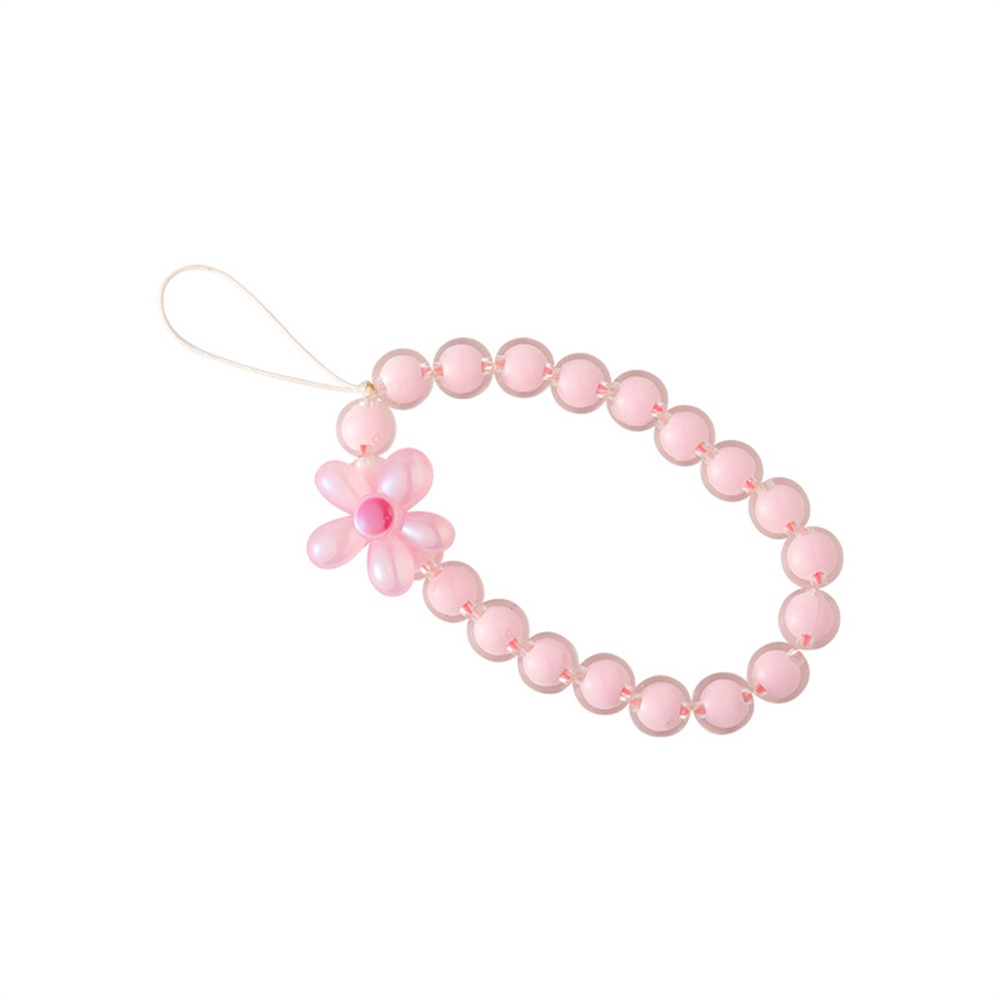 Dây Đeo Điện Thoại Chuỗi Hạt Nhiều Màu Hình Gấu Màu Kẹo Dễ Thương Cho Nữ