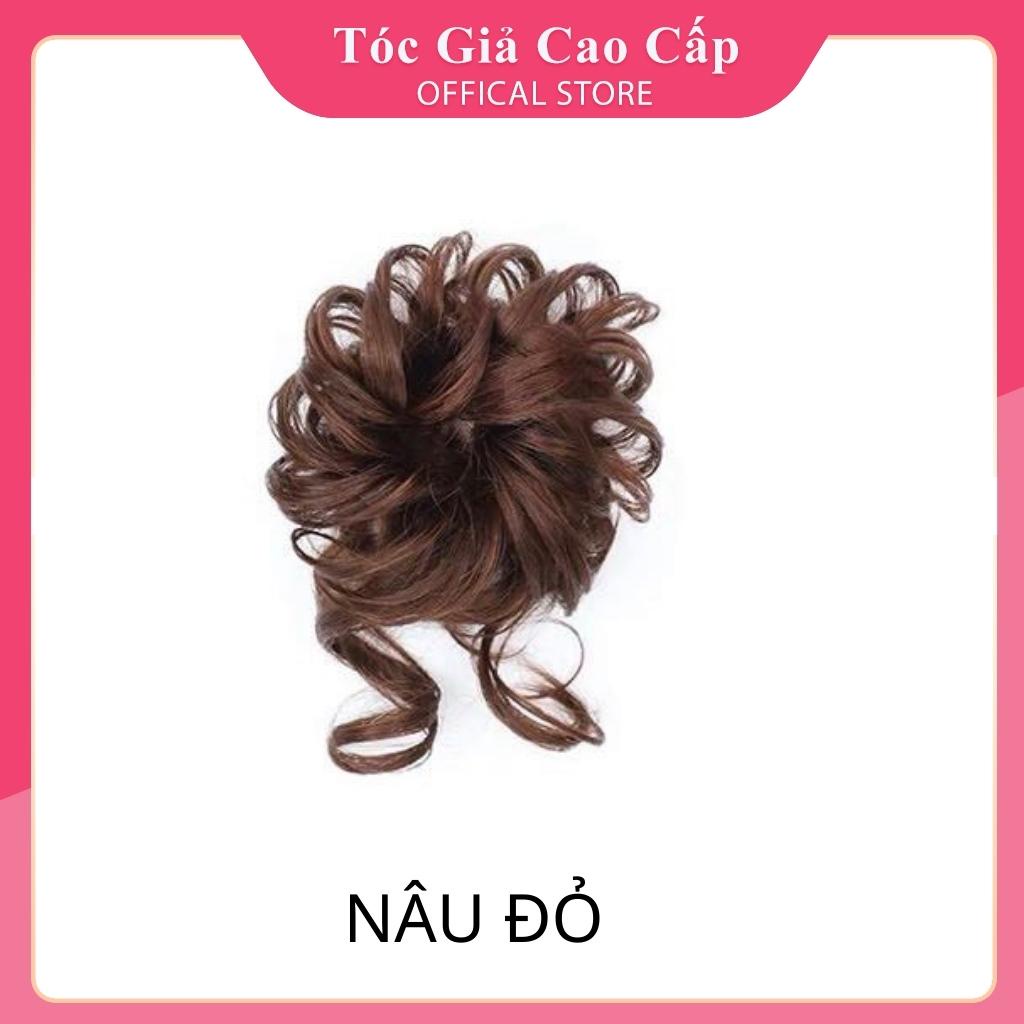 Tóc giả búi xoăn lơi bạch tuột dành cho nữ mẫu mới, mã TOCMOI101