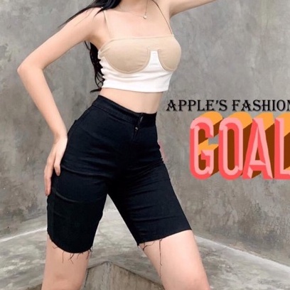 [Bigsize 58-90kg] Quần Lửng Jeans Đen Trơn, Lưng Siêu Cao, Co Giãn Mạnh
