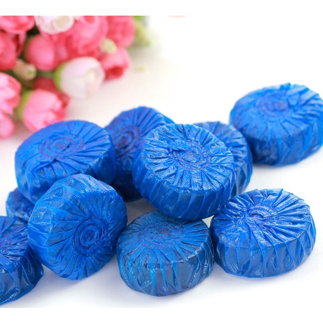 Bộ 10 viên tẩy diệt khuẩn thả bồn cầu  làm sạch bồn cầu diệt vi khuẩn mùi thơm dễ chịu không cặn bẩn