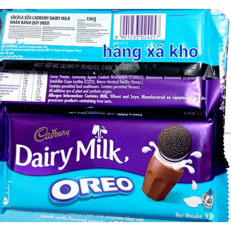 90_ 150 g socola Cadbury dairy milk sữa ,4. 2024_4 vị