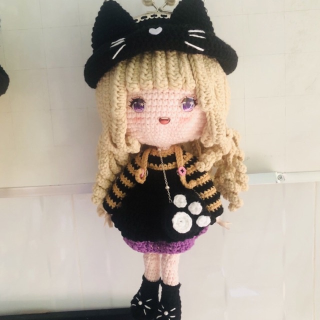 Túi khung búp bê MÈO  cute handmade