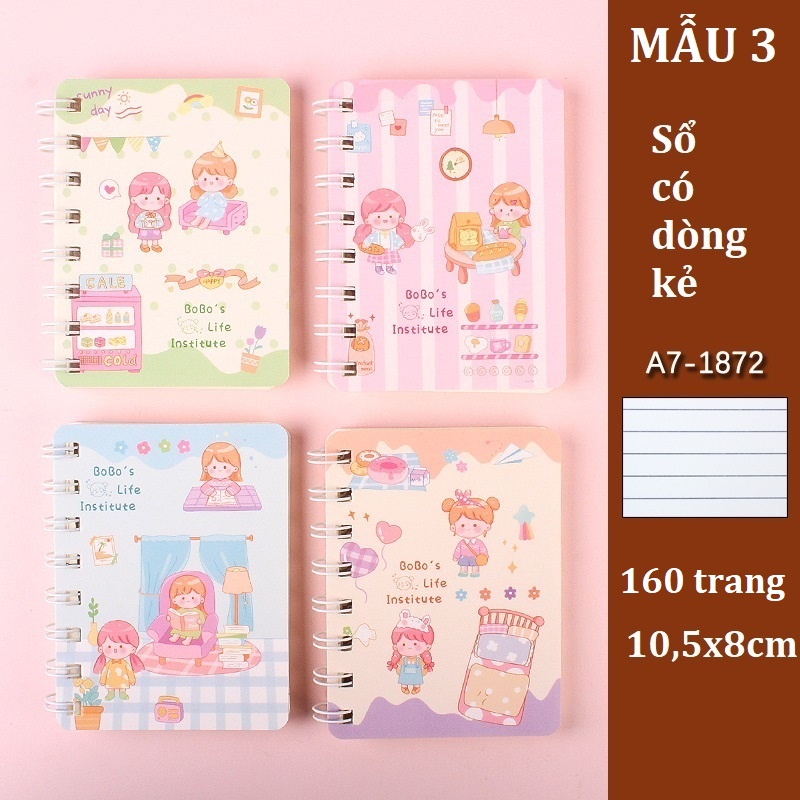 Sổ A7 Thú Cưng Có Dòng Kẻ