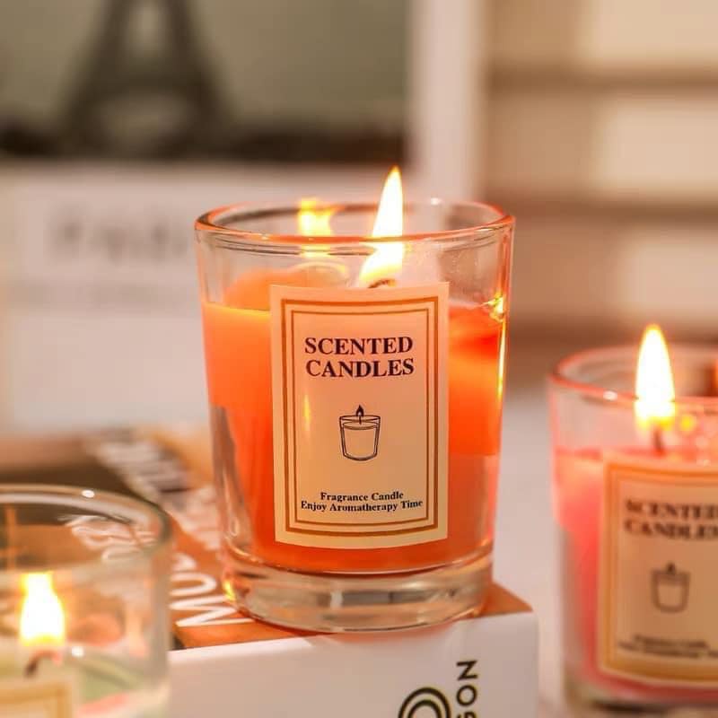 Nến thơm phòng nhiều mùi hương candle cup Heodecor tinh dầu thư giãn giảm stress không khói an toàn