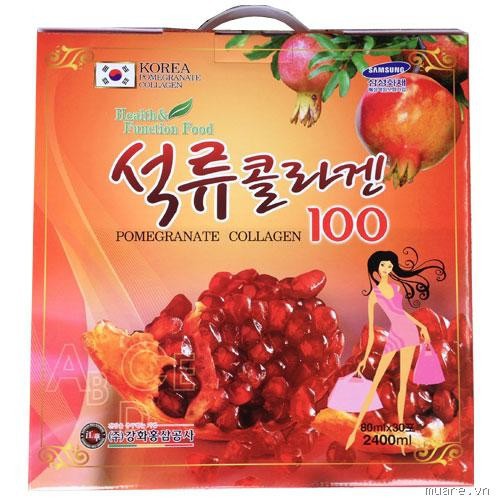 Nước Lựu Collagen Kanghwa Hàn Quốc hộp 30 gói* 80ml shophanquoc1186