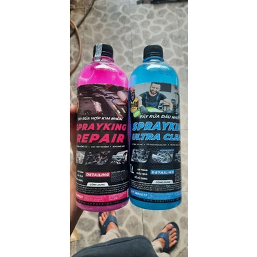 Tẩy rửa hợp kim Spray king Repair và tẩy rửa dầu nhớt  Spray king Ultra Clean