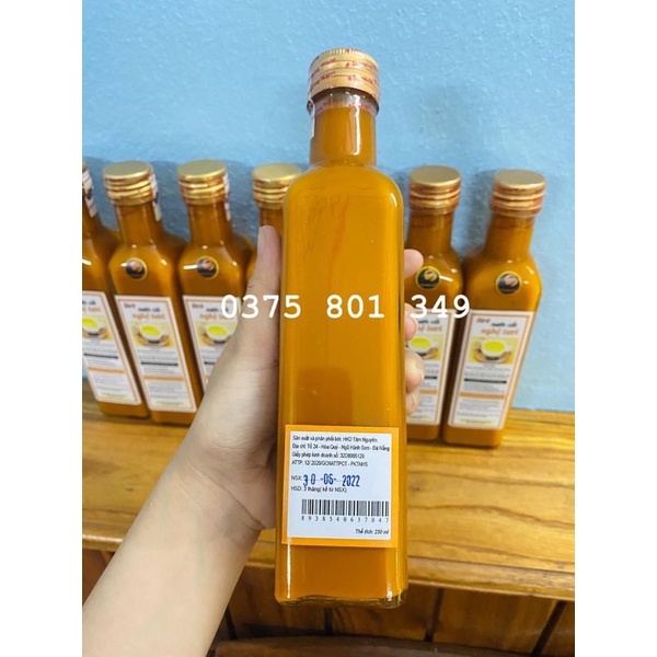 Sirô nước cốt nghệ tươi Tâm Nguyên 250ml