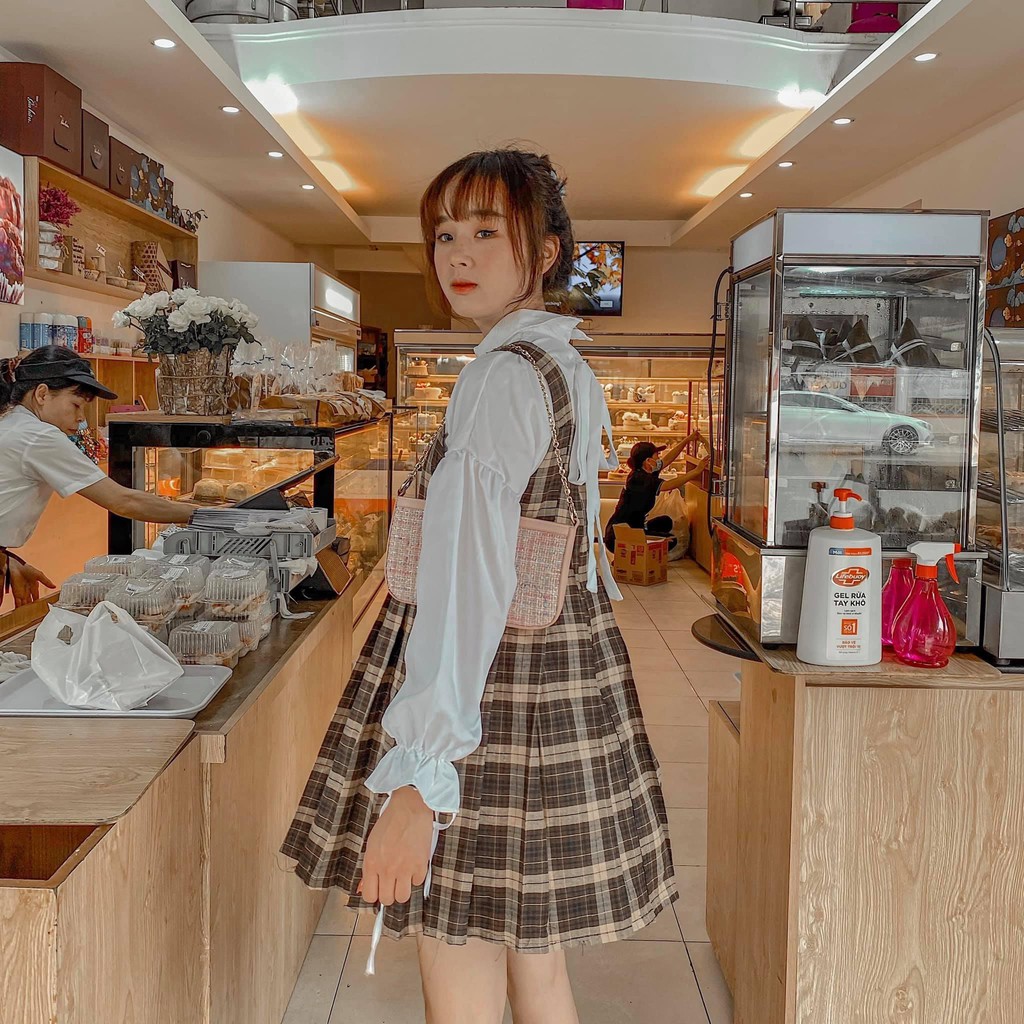 SET YẾM CARO NÂU - HỒNG | BigBuy360 - bigbuy360.vn