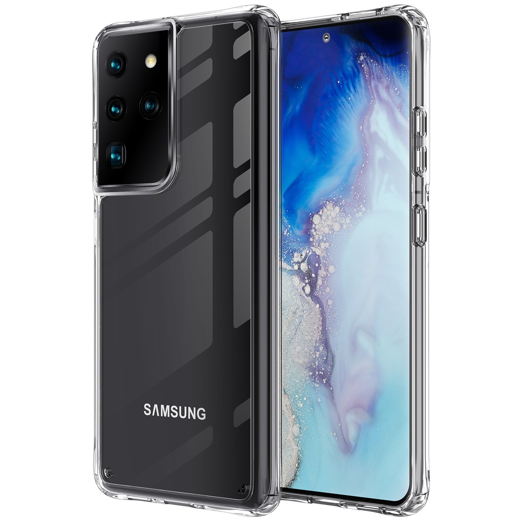 Ốp Điện Thoại Acrylic Trong Suốt Chống Sốc Cho Samsung Galaxy S23 S22 Ultra S20 S21 FE Note 20 Ultra S10 Note 10 Plus