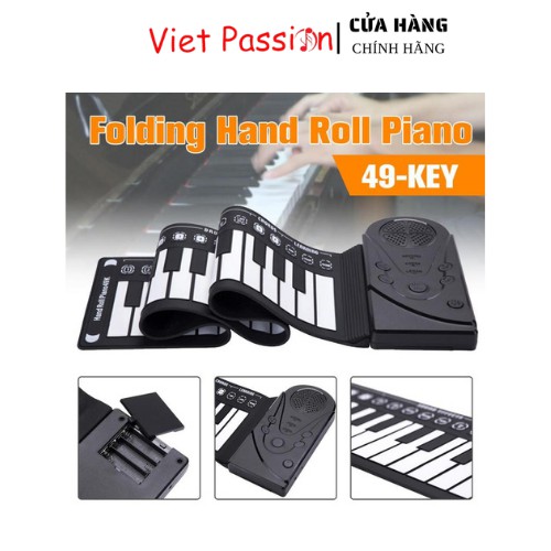 Đàn piano cuộn mang đi tiện lợi, bàn phím mềm dễ chơi Viet Passion