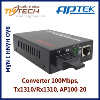 Bộ Chuyển Đổi Quang Điện Converter Media 100Mbps ApTek AP100-20