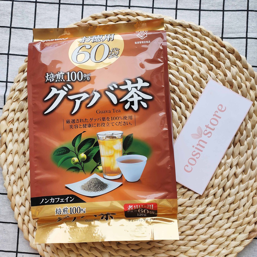 Trà Lá ổi Guava Tea Orihiro Nhật Bản 60 Túi Lọc Nhỏ