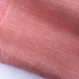 Vải linen bố màu hồng xí muội