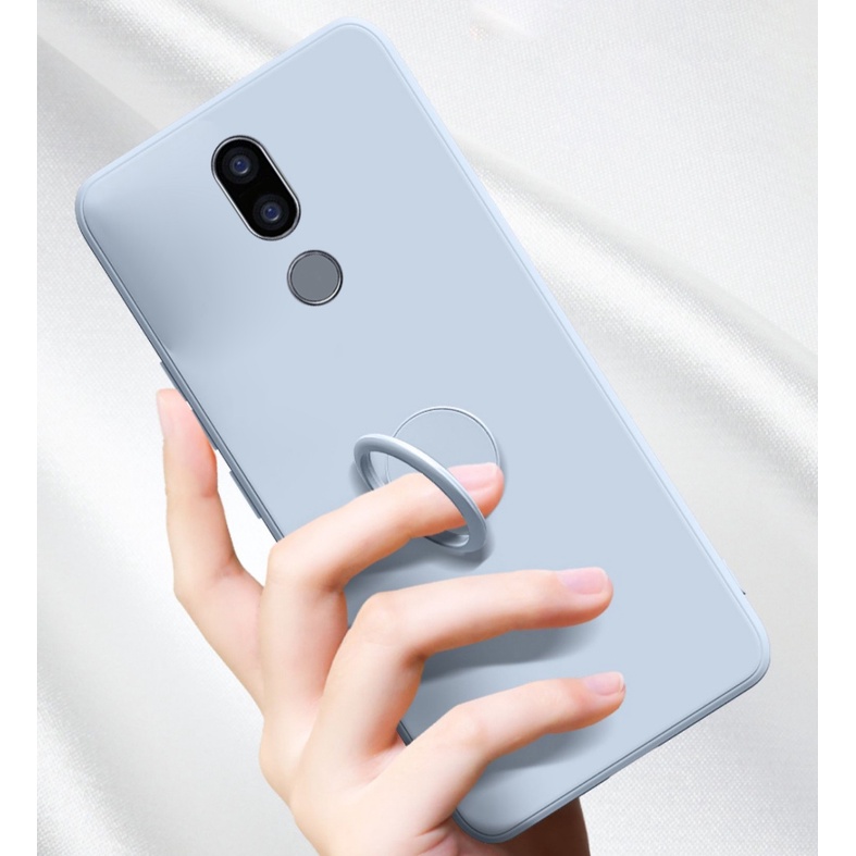 Ốp Điện Thoại Silicon Có Giá Đỡ Từ Tính Và Dây Đeo Cho LG Q9 LG Q9