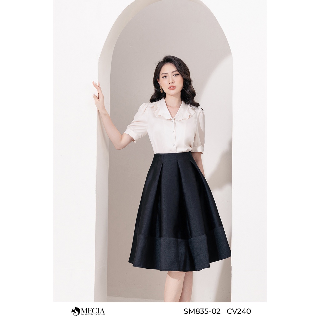 Chân váy xòe cao cấp MECIA xếp ly bồng sang trọng CV240