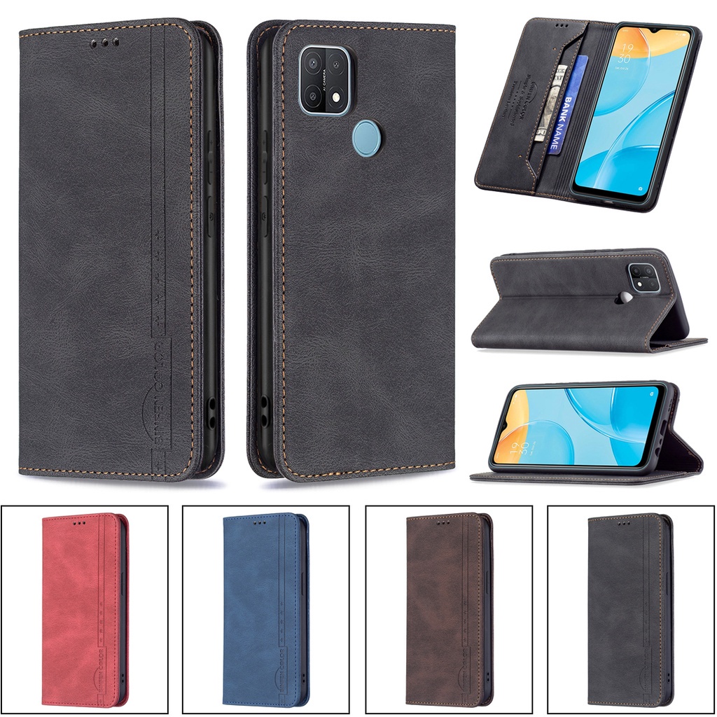 Case for OPPO A15 / A15S BF04 Ốp lưng da PU cho