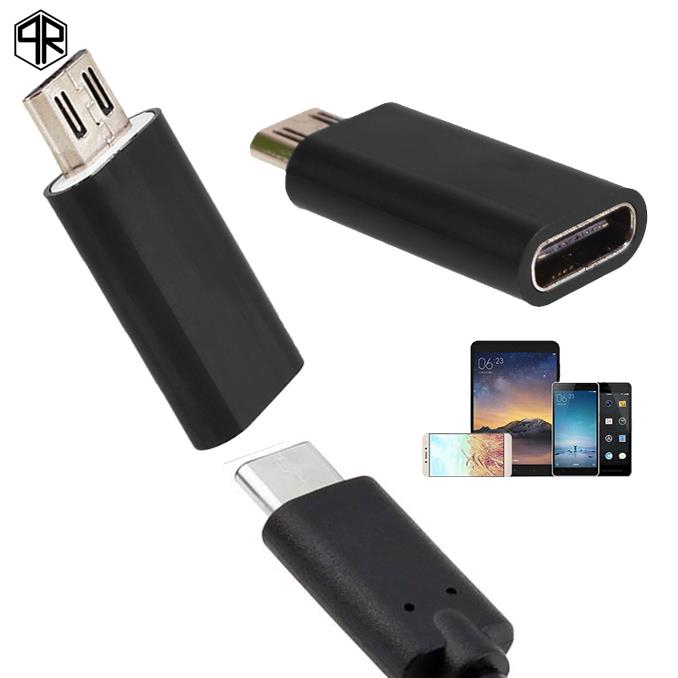Bộ chuyển đổi USB Type-C 3.1 sang Micro USB màu đen | BigBuy360 - bigbuy360.vn