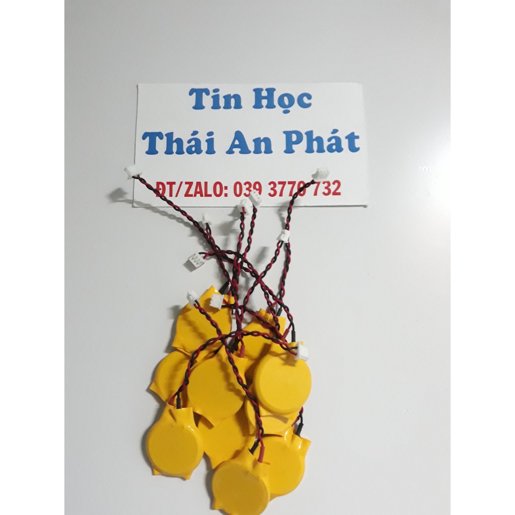 Pin Cmos CR2032 3V loại có dây,3 lỗ cắm,dành cho laptop để lưu cấu hình Bios và ngày giờ | BigBuy360 - bigbuy360.vn