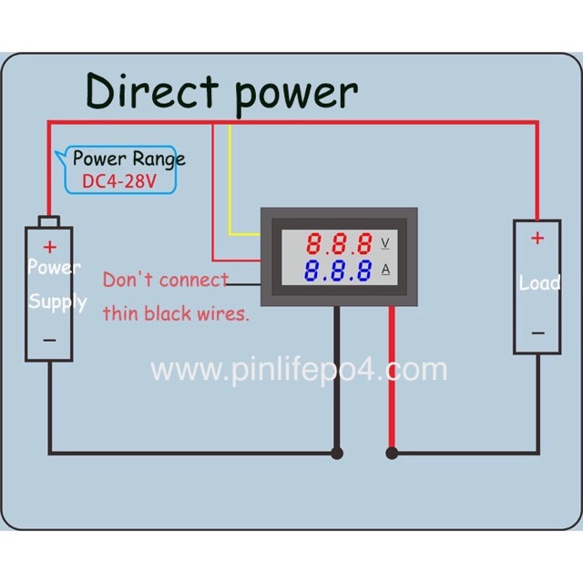 Đồng hồ hiển thị điện áp và dòng điện 30V 10A (Volt Ampe kế 30V 10A digital led)