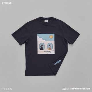 Áo phông Oliver Olzen thêu hình