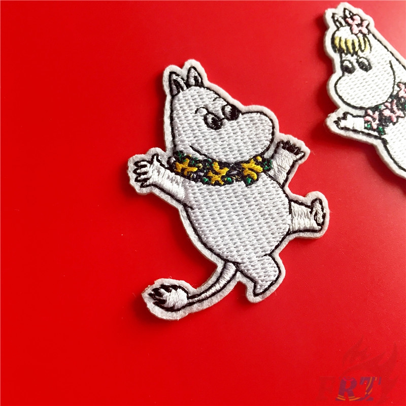 ☸ Cartoon：Moomin Couples Iron-on Patch ☸ 1Pc Diy Sew on Iron on Badges Patches