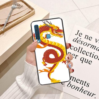 Ốp lưng Samsung A8 Star Silicon dẻo hình Rồng Xanh