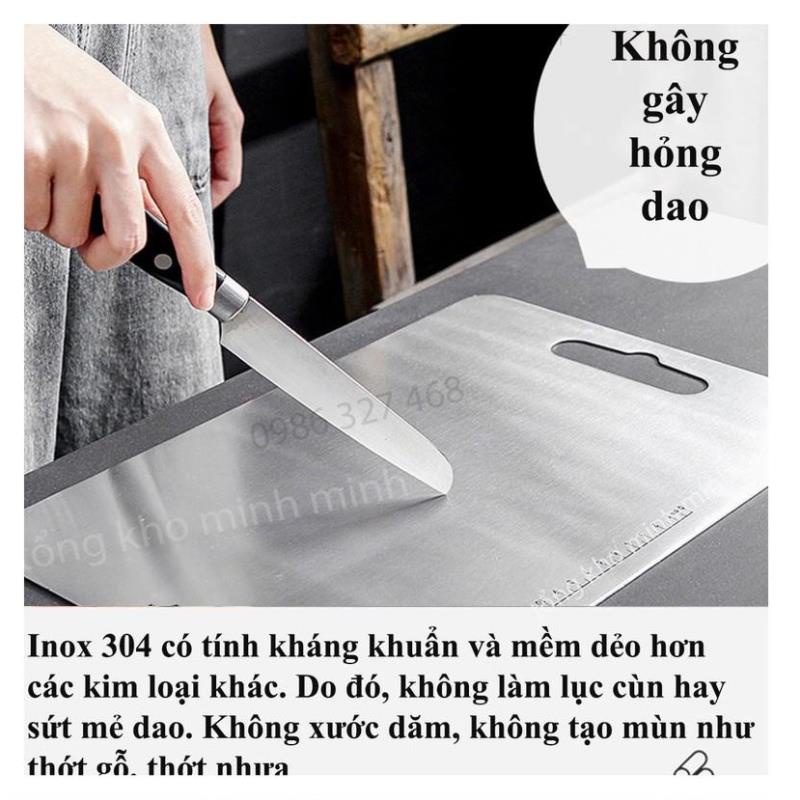 [SỈ- TUYỂN ĐL] Thớt Inox Cường Lực 304 - KHÁNG KHUẨN KHỬ MÙI - CHỐNG ẨM MỐC - KHÔNG HAN GỈ - DỄ VỆ SINH