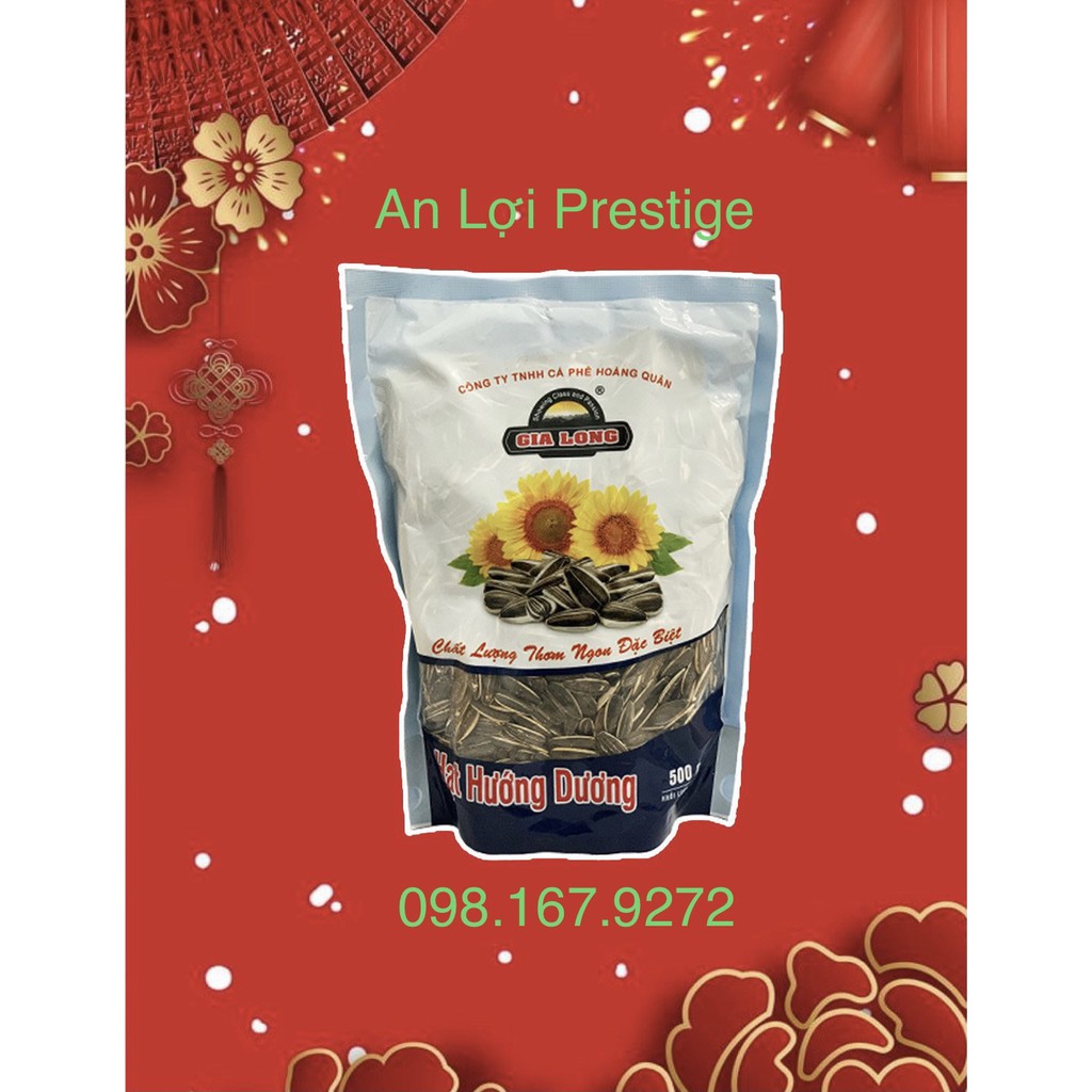 HẠT DƯA / BÍ / HƯỚNG DƯƠNG hiệu Gia Long túi 500g  loại đặc biệt