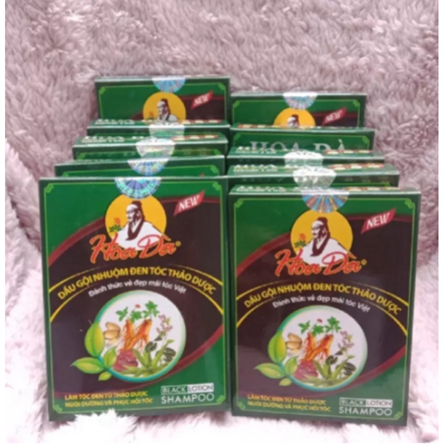 Dầu gội đen tóc Hoa đà  - Đen chỉ sau 1 lần gội