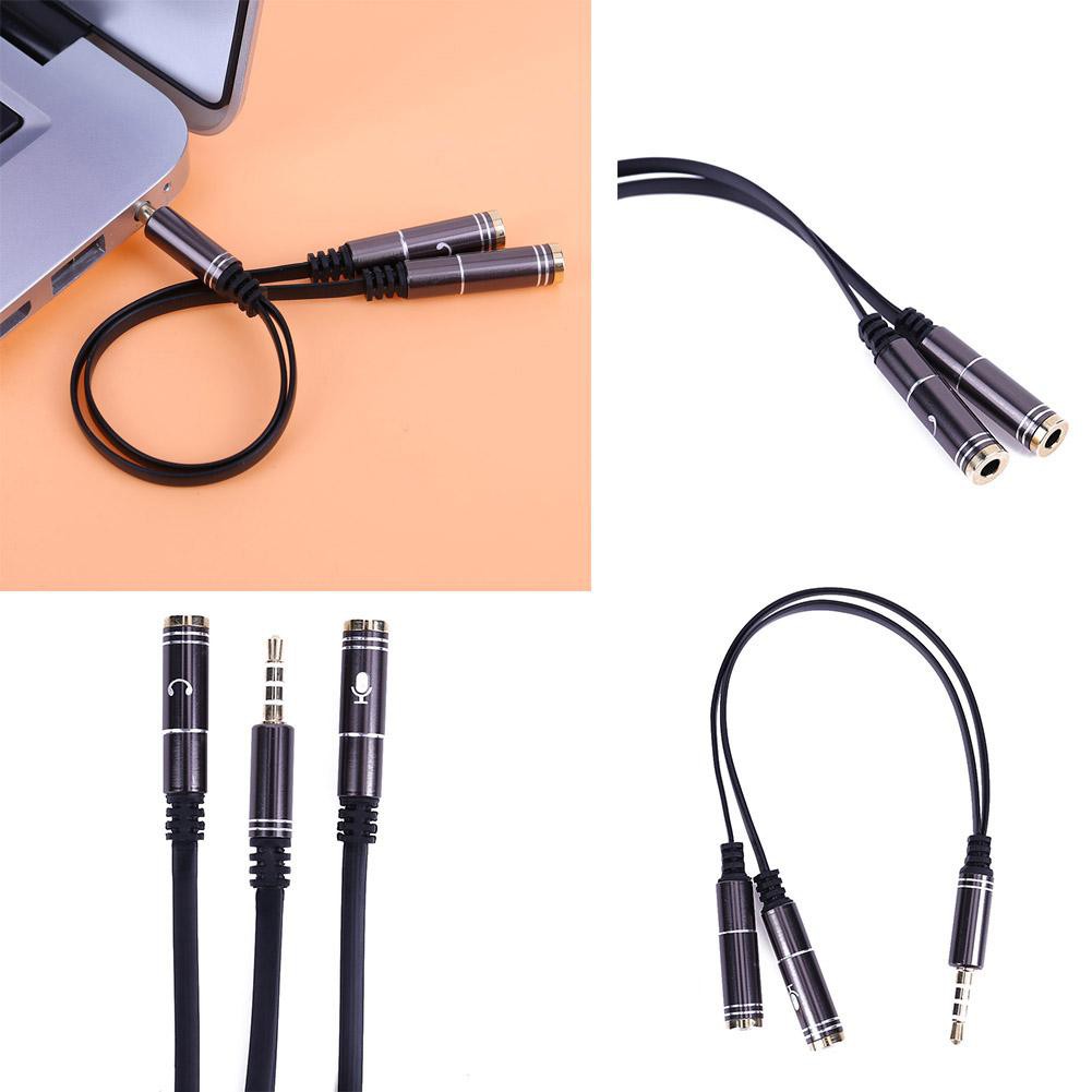 Giắc cắm tai nghe chia 2 từ Male sang 2 Female 3.5mm