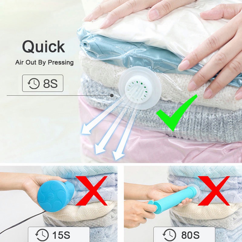 Túi đựng quần áo hút chân không tiện lợi
