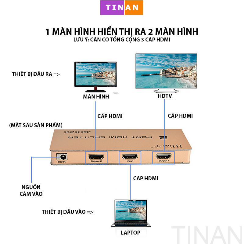 Bộ Chia HDMI Chuẩn HD 4Kx2K JH-H102 1 IN 2 OUT/ 1 IN 4 OUT