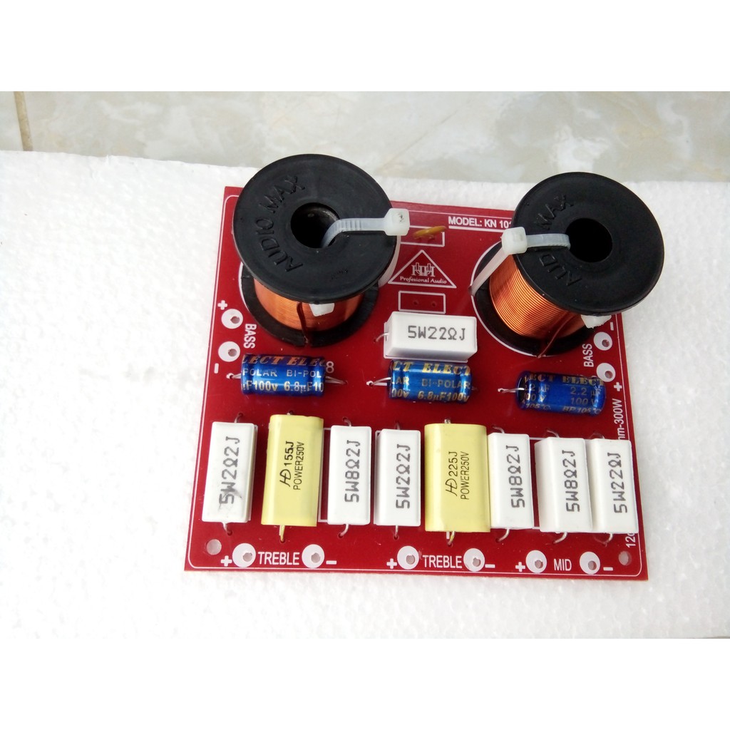 Phân tần 2 bass 2 treble 1 mid - 2 MẠCH