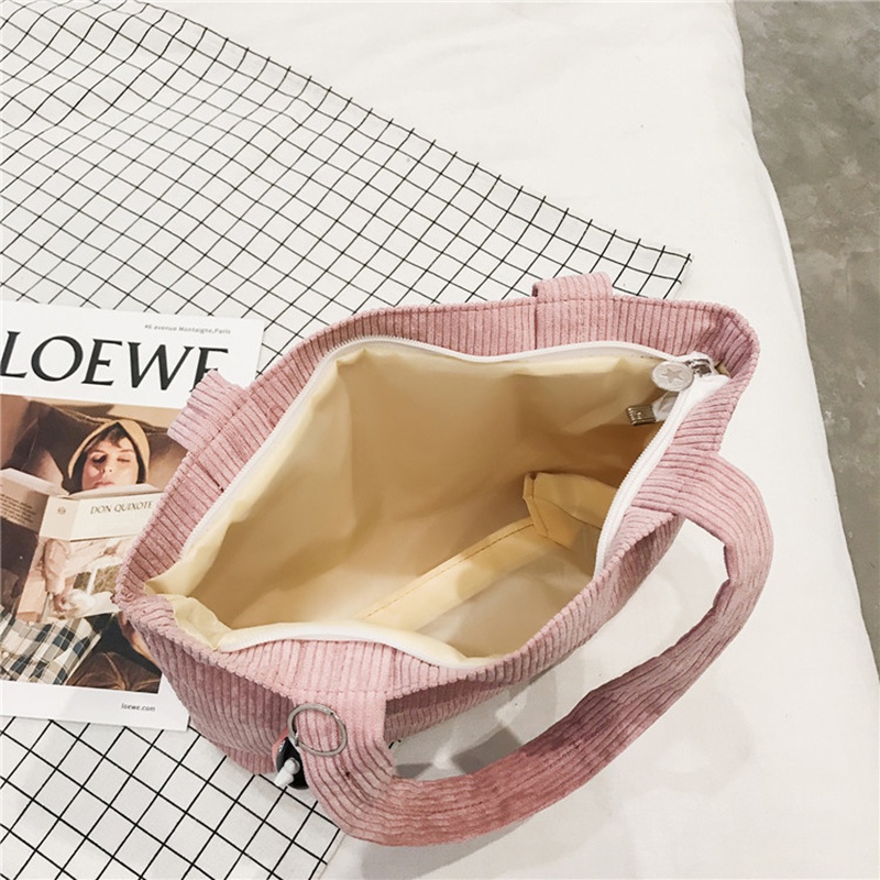 Túi xách IELGY vải nhung phong cách Hàn Quốc dễ thương thời trang