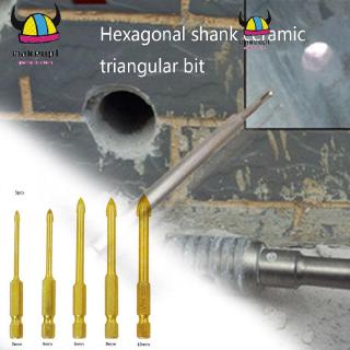 Bộ mũi khoan Titanium/đá hoa cương/kính/đồ gốm sứ đầu lục giác