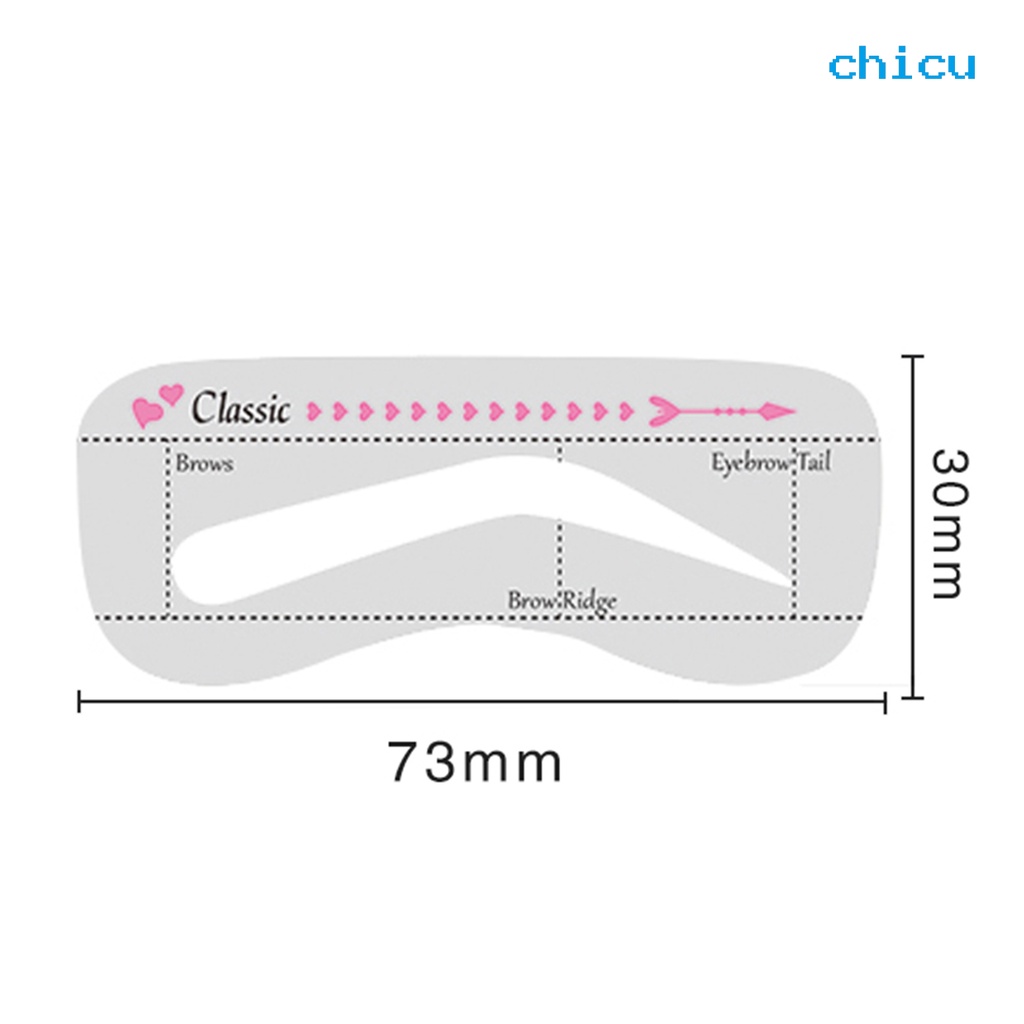 [Hàng mới về] Set 10 khuôn kẻ lông mày chính xác tiết kiệm sức cho nữ