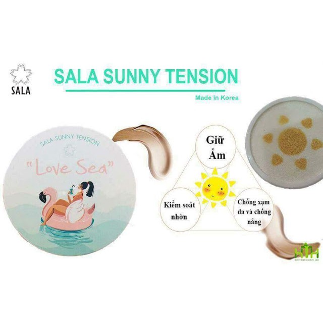 Phấn Nước + Kem Chống Nắng Love Sea - Sala Sunny Tension