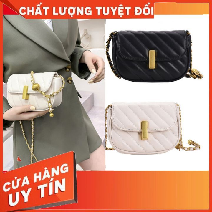 Túi Xách Nữ Đeo Chéo Thời Trang Thịnh Hành Hàn Quốc Mix Dây Xích Nhỏ Siêu Đẹp T021