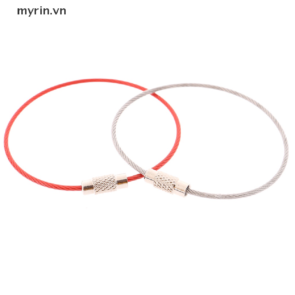 Set 10 Vòng Khóa Dây Cáp Bằng Thép Không Gỉ Tiện Dụng