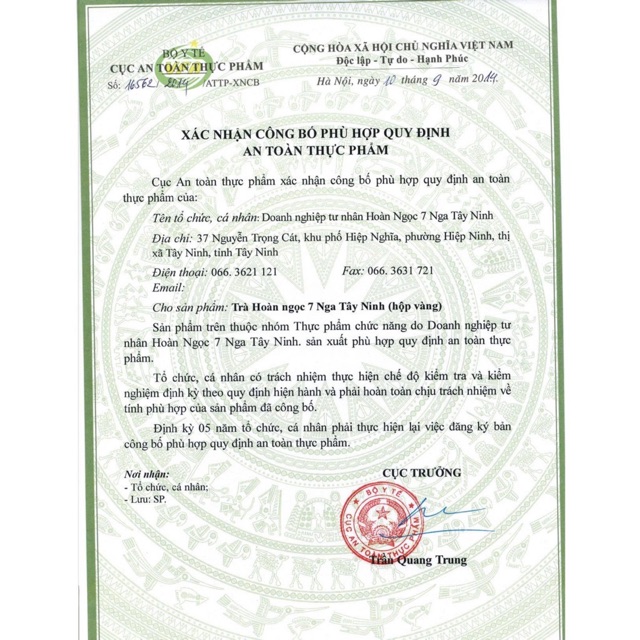 Trà Hoàn Ngọc Tây Ninh