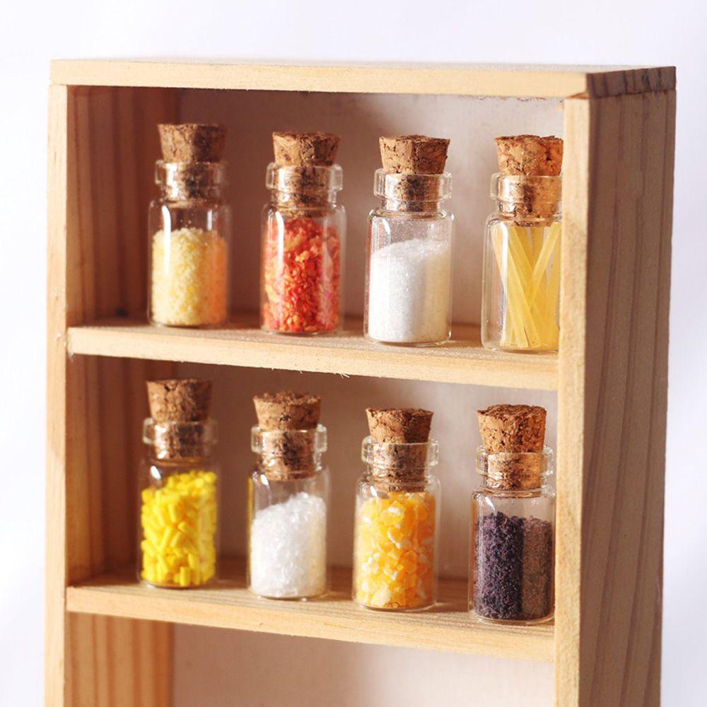 Set 4 Hũ Thủy Tinh Đựng Gia Vị Đồ Chơi Búp Bê