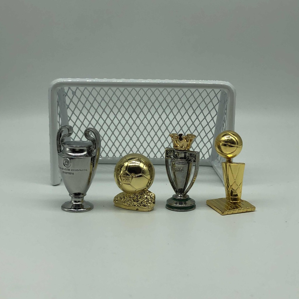 Mô hình cup C1 Champion League, ngoại hạng Anh, euro cup, giày vàng, quả bóng vàng, cup laliga