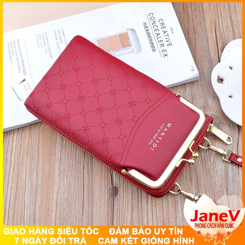 Ví Cầm Tay Nữ Dài Đeo Chéo Cao Cấp Sang Trọng Phong Cách Hàn Quốc TVNN397